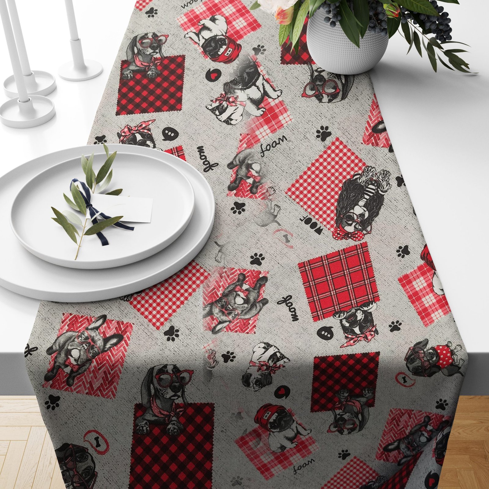 Ptextil - Тишлайфер "Кученца" , в размер 40/140 см. Тишлайфер "Кученца" , в размер 40/140 см.
