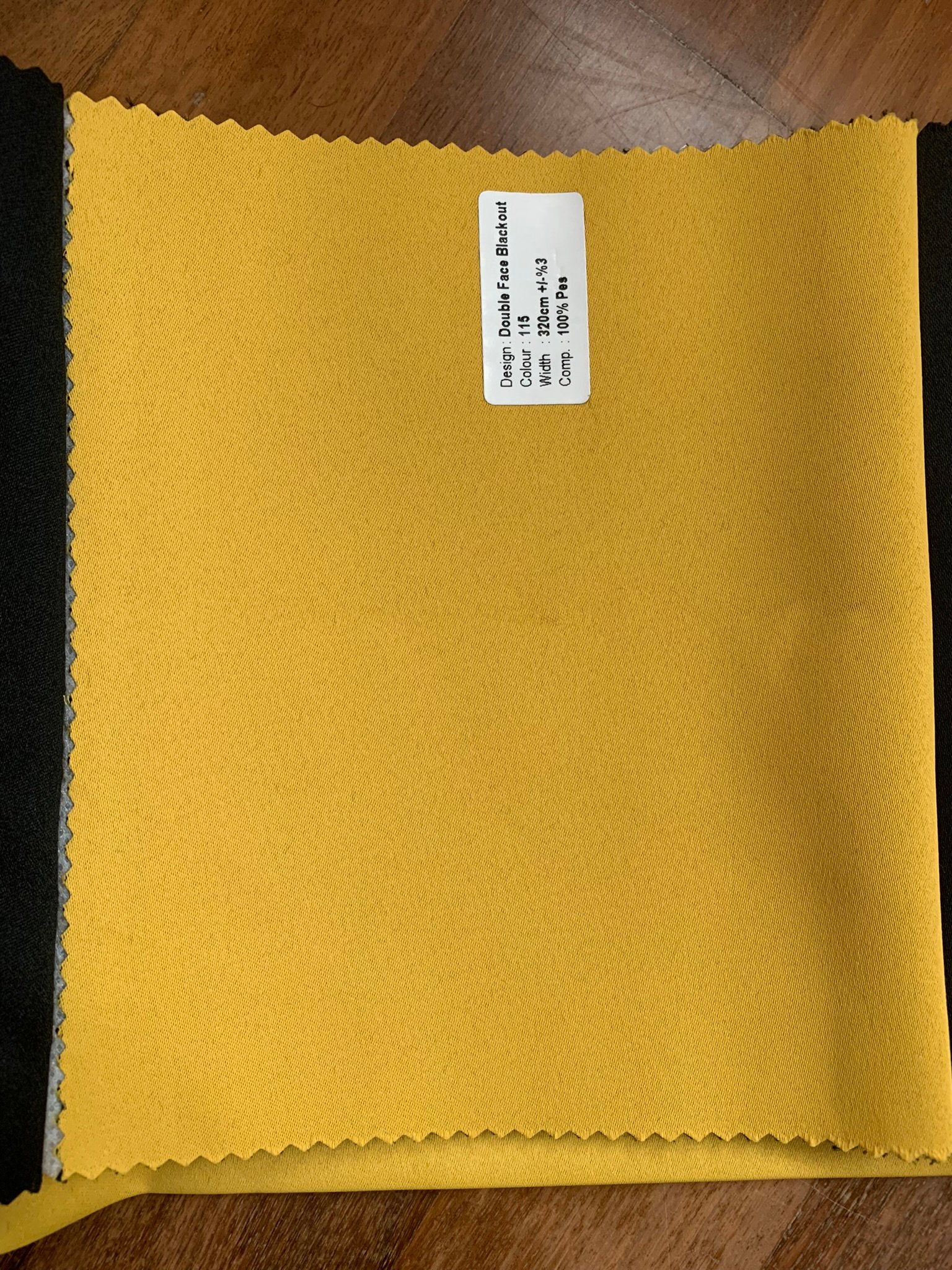 Ptextil - Готова завеса Блекаут Горчица, С перделък Готова завеса Блекаут Горчица, С перделък - Image 2