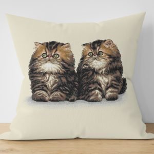 Ptextil - Декоративни калъфки Жакардова декоративна калъфка Котета 45х45 см.