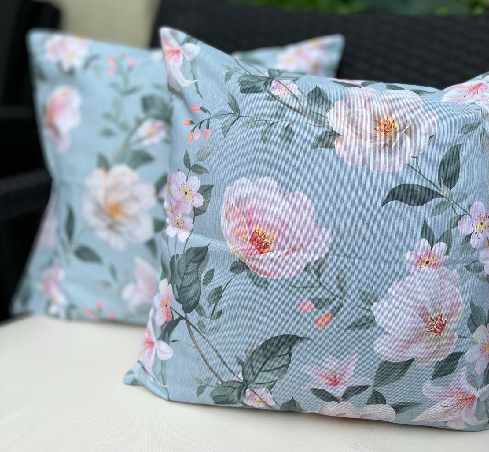 Ptextil - Декоративна калъфка Розови цветя, 45х45 см. Декоративна калъфка Розови цветя, 45х45 см. - Image 2