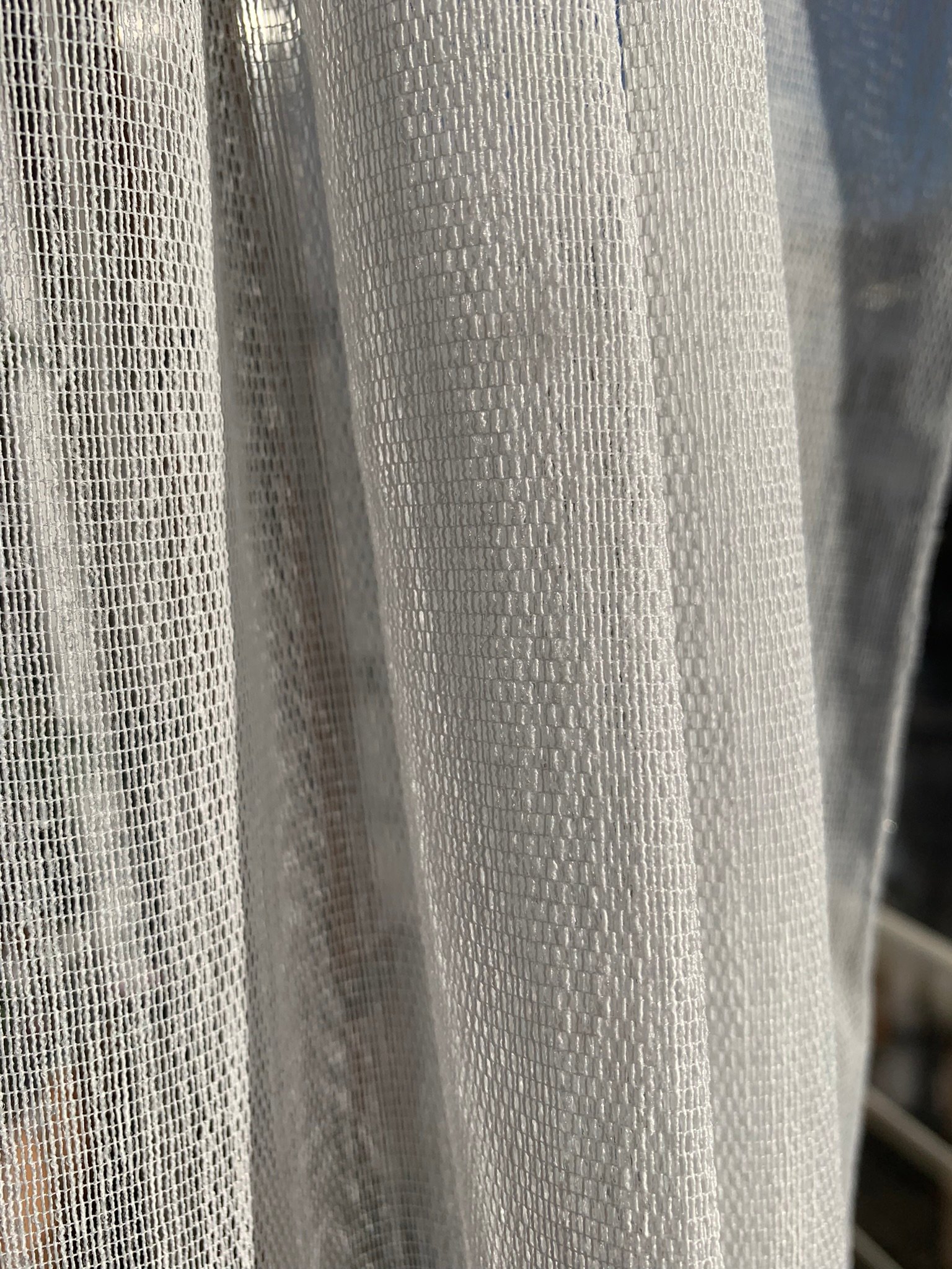 Ptextil - Тънко перде Масва в сив цвят, мрежесто, с перделък Тънко перде Масва в сив цвят, мрежесто, с перделък - Image 3