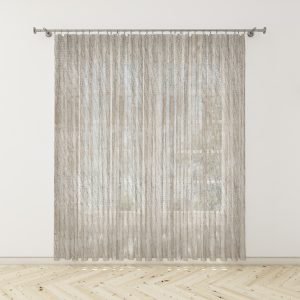 Тънко перде Сантос в кафяв цвят