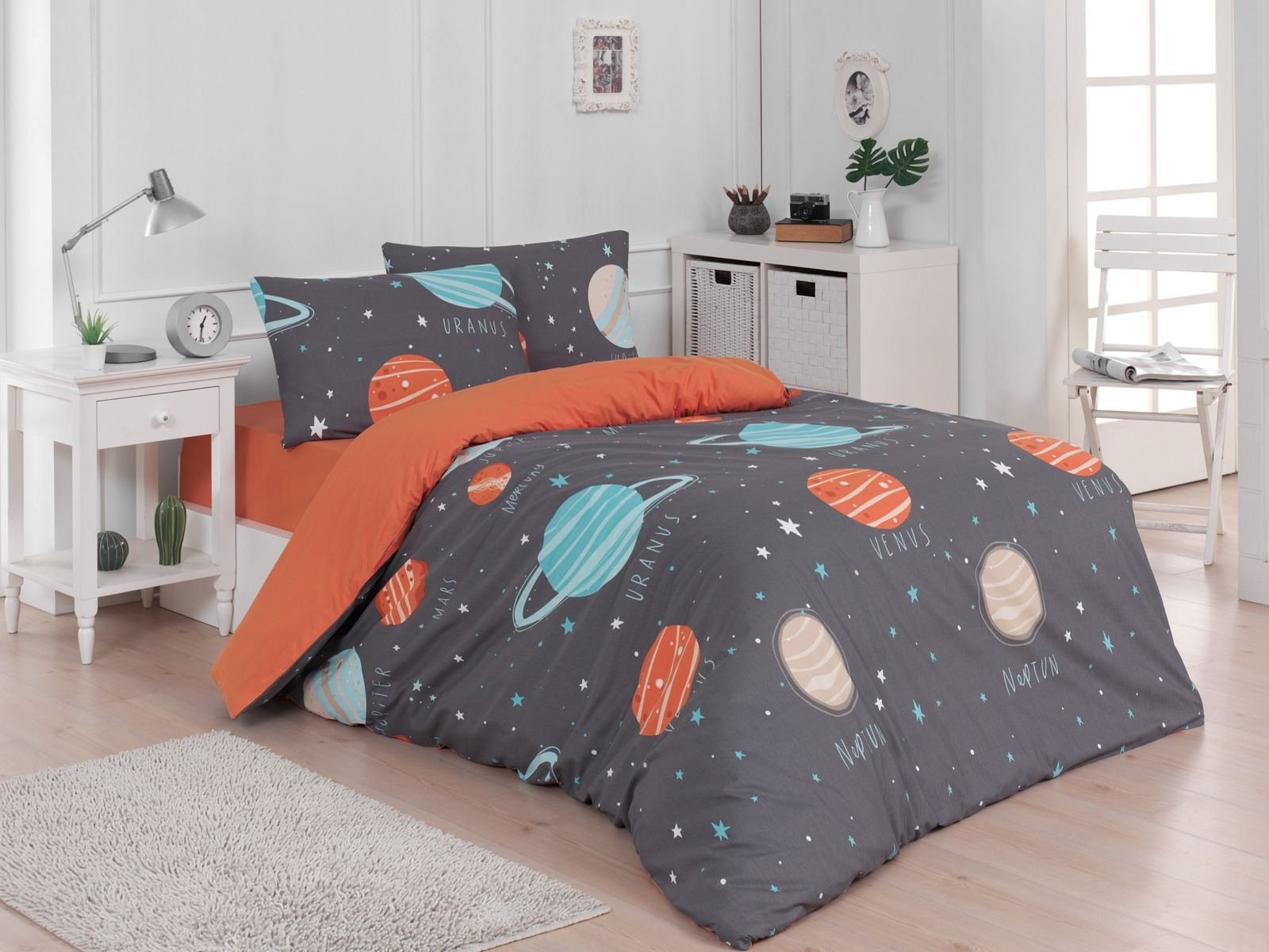 Ptextil - Спален комплект "Галактика" Ранфорс, 100% памук Спален комплект "Галактика" Ранфорс, 100% памук