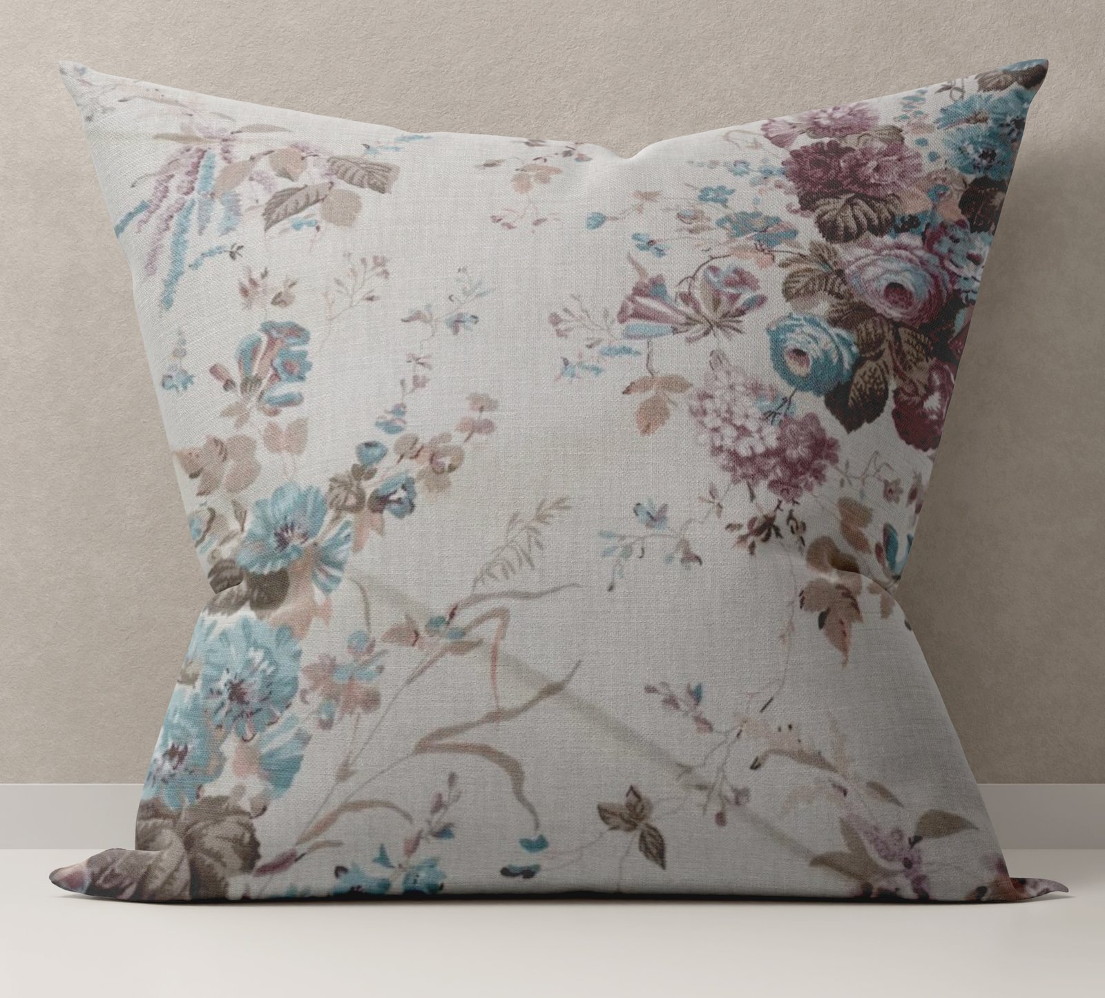 Ptextil - Декоративна калъфка Сини Рози, 45х45 см. Декоративна калъфка Сини Рози, 45х45 см.