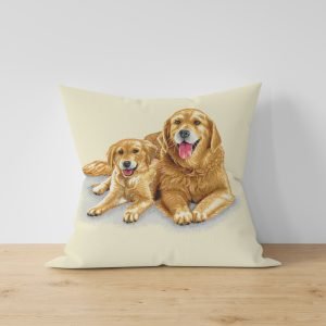Ptextil - Декоративни калъфки Жакардова декоративна калъфка Голдън ретривър 45х45 см.