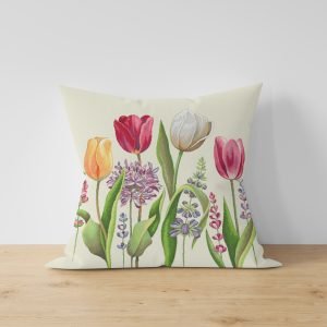 Ptextil - Декоративни калъфки Жакардова декоративна калъфка Лалета 45х45 см.