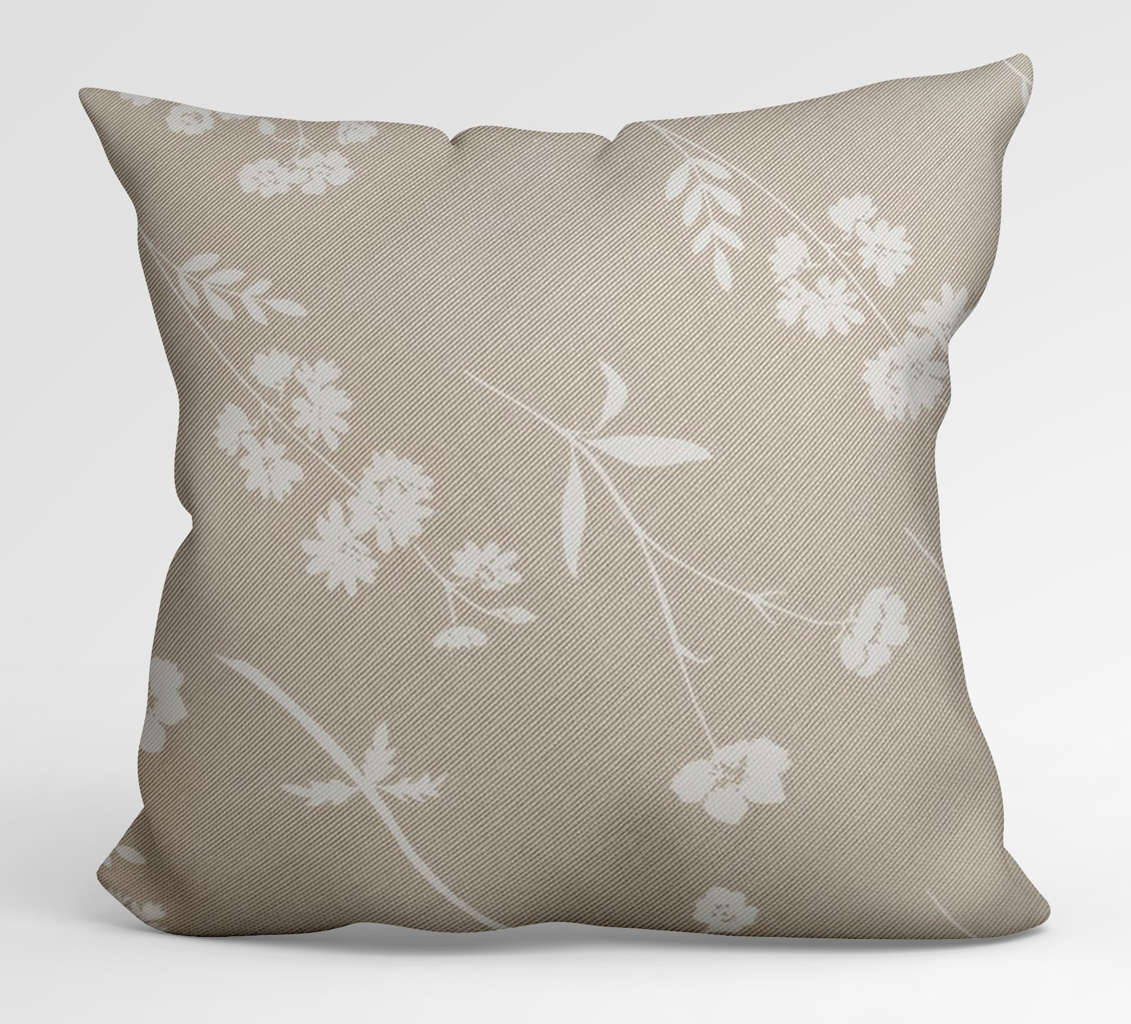 Ptextil - Декоративна калъфка Бежови листа, 45х45 см. декоративна калъфка бежови листа