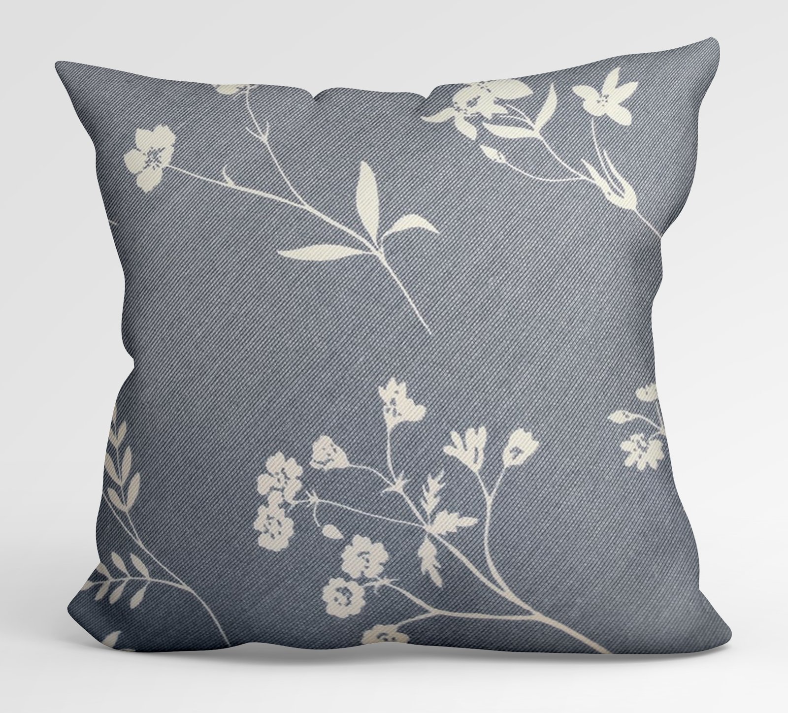 Ptextil - Декоративна калъфка Сини листа, 45х45 см. Декоративна калъфка Сини листа, 45х45 см.