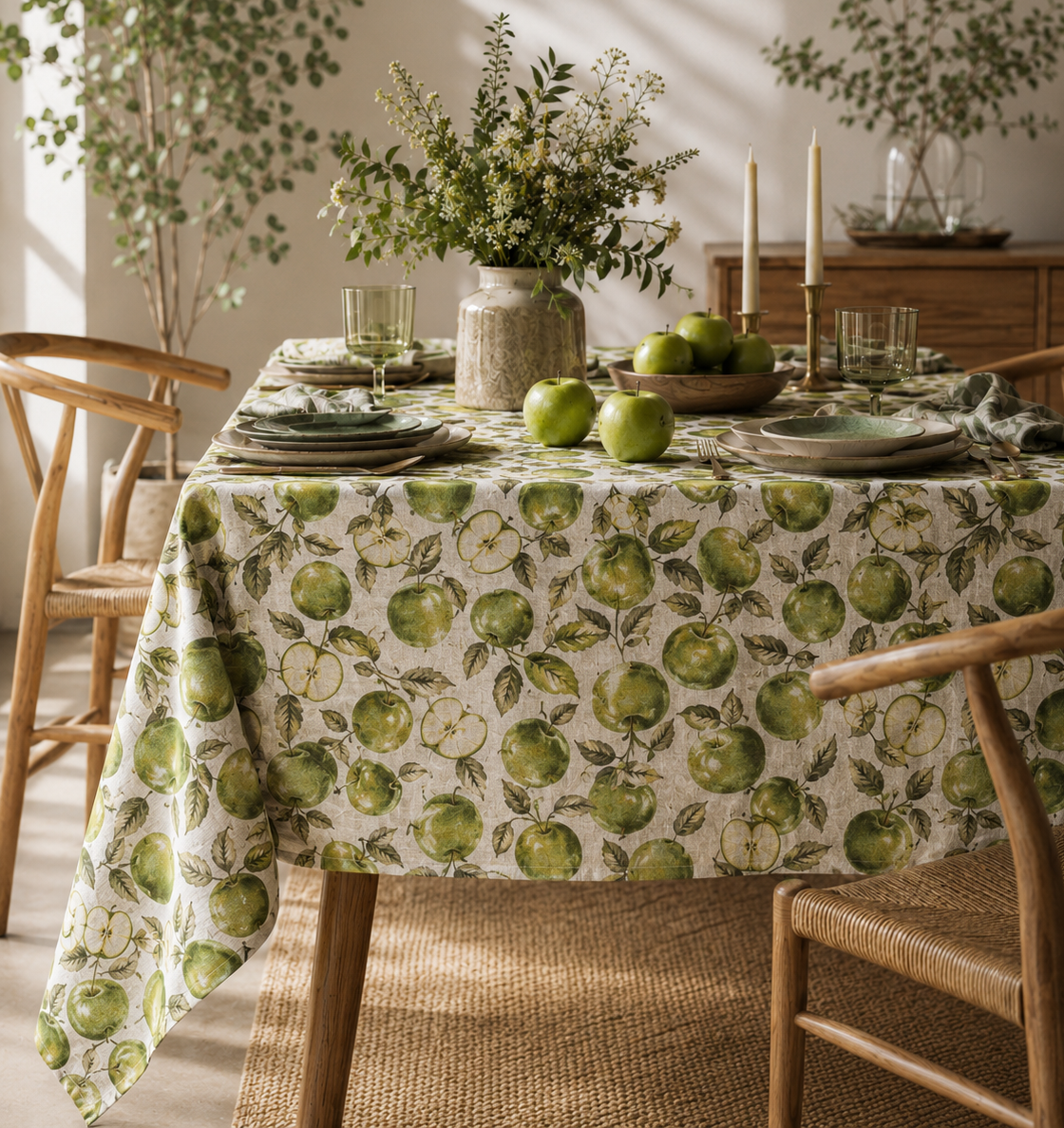 Ptextil - Покривка "Ябълки" Покривка "Ябълки"