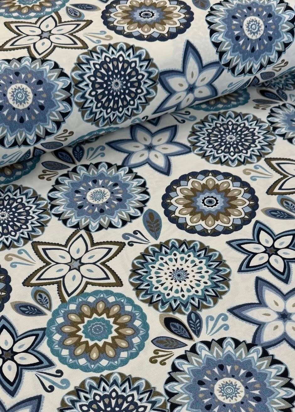 Ptextil - Хидрофобирана покривка ‘Синя мандала’ Хидрофобирана покривка „Синя мандала“